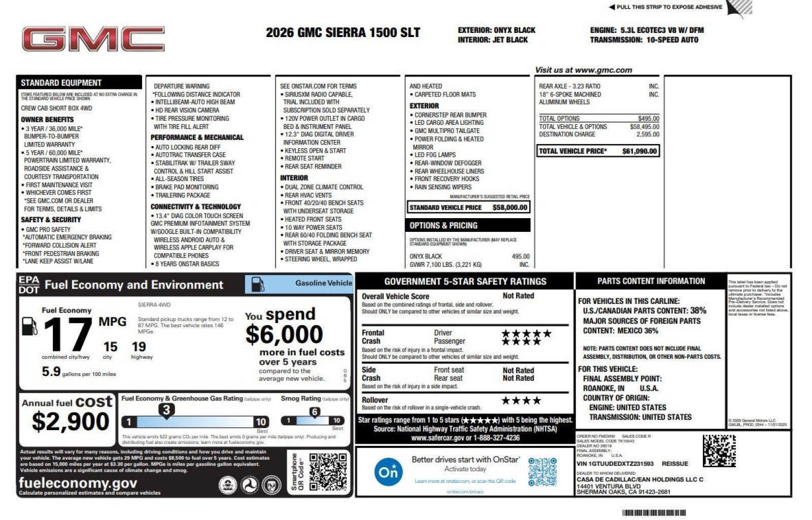2026 GMC Sierra 1500 SLT