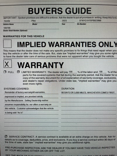 2023 Honda Pilot Touring