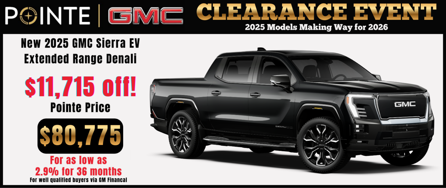 New 2025 GMC Sierra EV Extended Range Denali