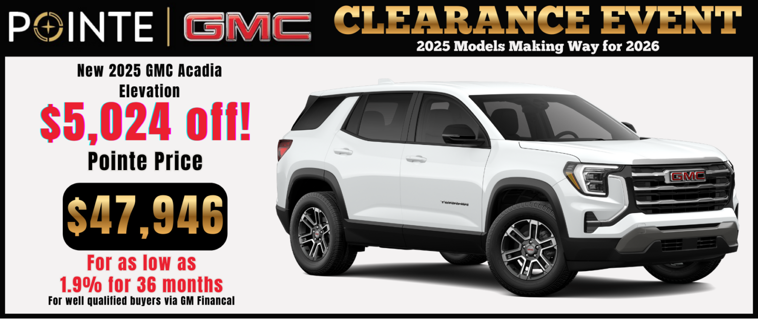 New 2025 GMC Acadia Elevation